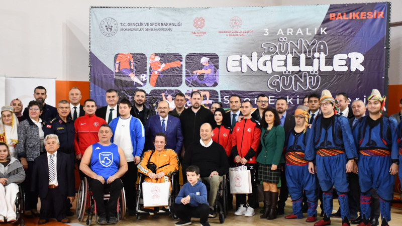 Balıkesir’de Dünya Engelliler Günü, Engelsiz Gençlik ve Spor Organizasyonuyla Anıldı